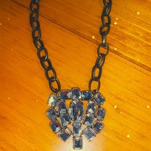 Beautiful Jewel Silver Chain Necklace